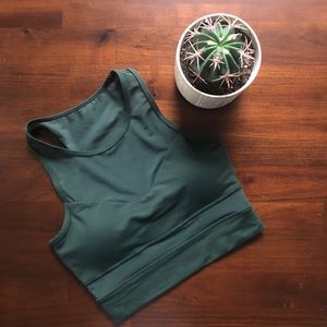 Lorna Jane Crop in Hunter Green